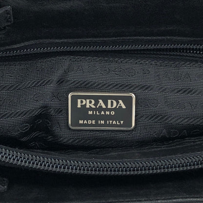 PRADA Tessuto Triangle Logo Totebag Black Vintage f4iv53