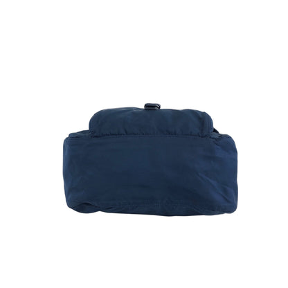 PRADA Tessuto Triangle Logo Front Buckle Shoulder bag Navy Vintage rj8wam