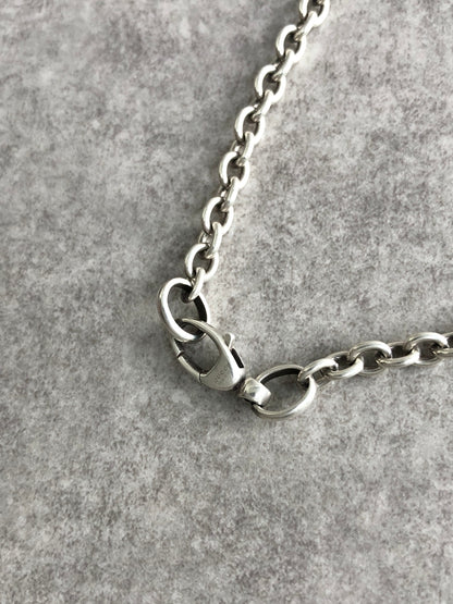GUCCI Interlocking SILVER925 Necklace Silver Vintage tczbmc