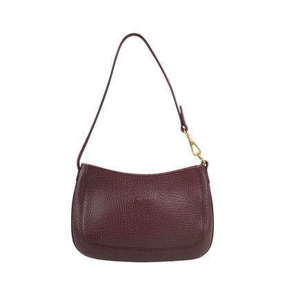 LOEWE Logo Embossed Small Handbag Bordeaux Vintage d75auv
