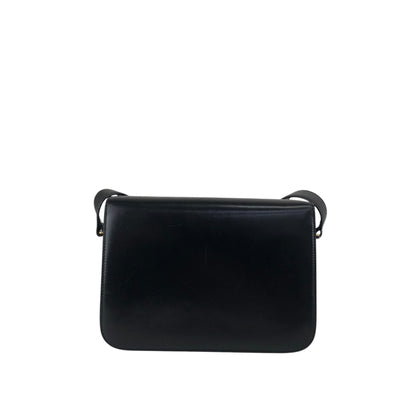 CELINE Triomphe Shoulder bag Black Vintage hvk6su