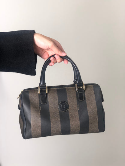 FENDI Pecan Two-way Small Boston bag Shoulder bag Black Vintage ujwz5t