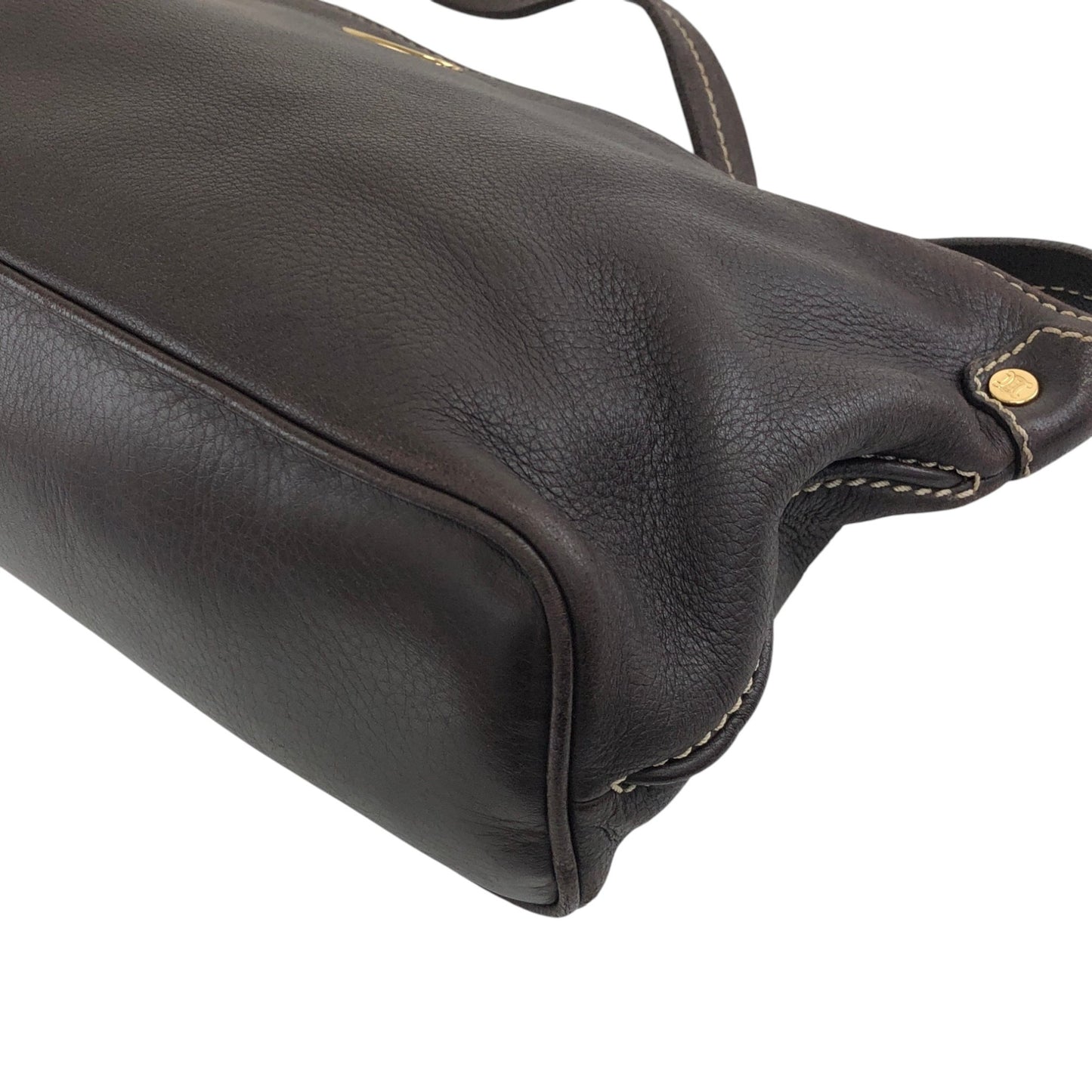 CELINE Triomphe Small Handbag Brown Vintage yat2yf