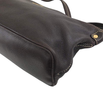 CELINE Triomphe Small Handbag Brown Vintage yat2yf
