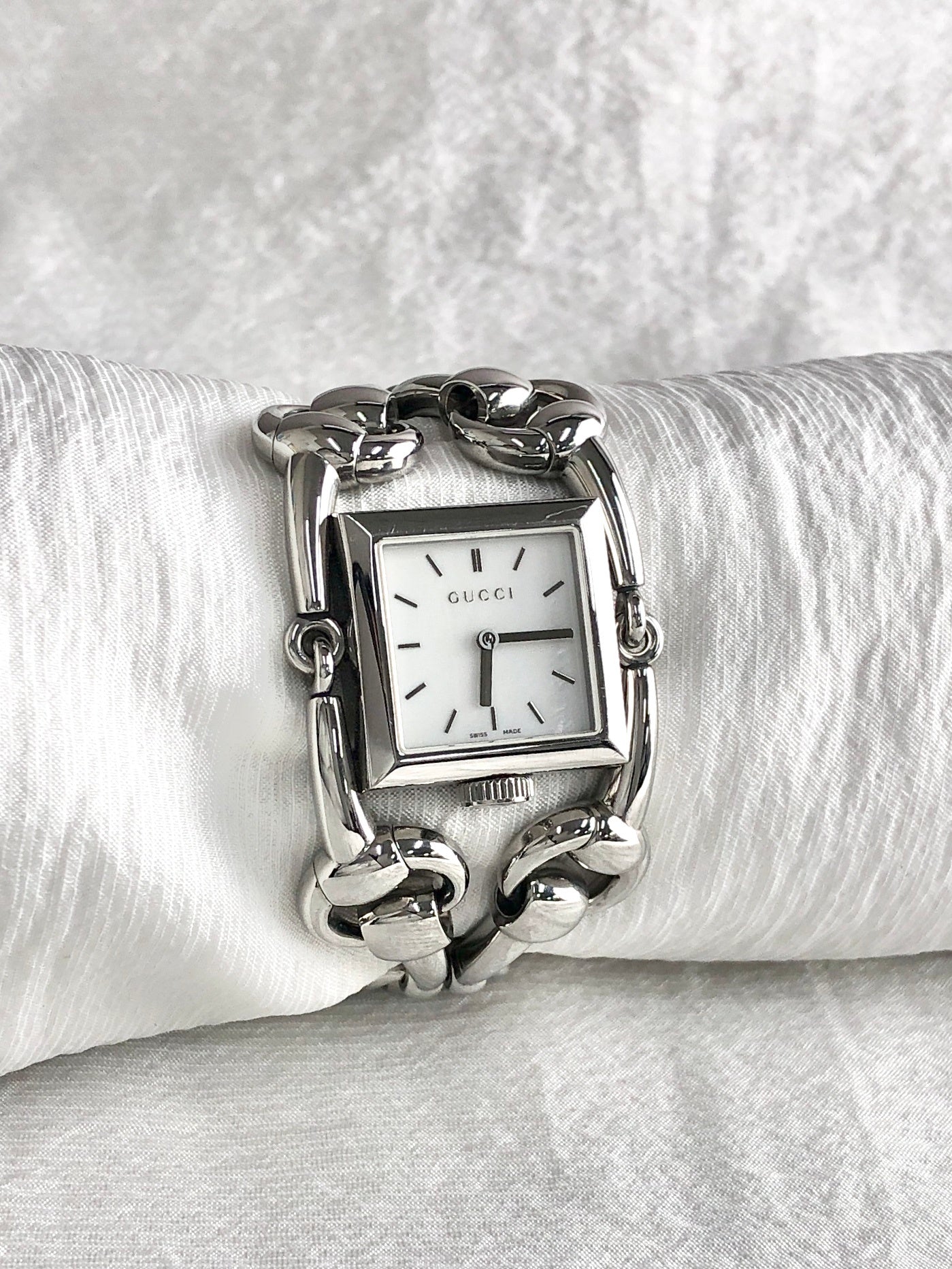 GUCCI Quartz Watch Silver116.3 Vintage irjv3i
