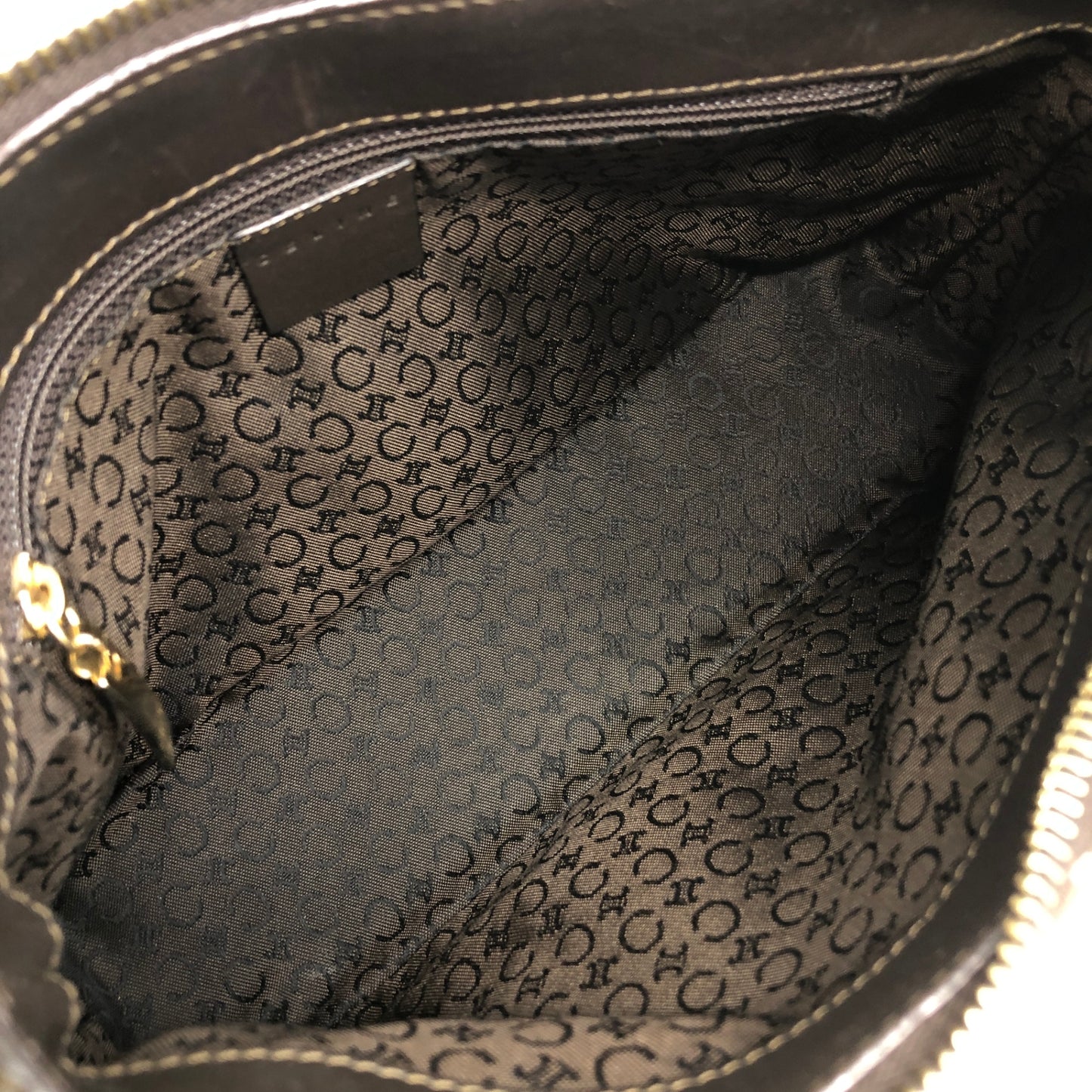CELINE Macadam Shoulder bag Brown Vintage icsj8m
