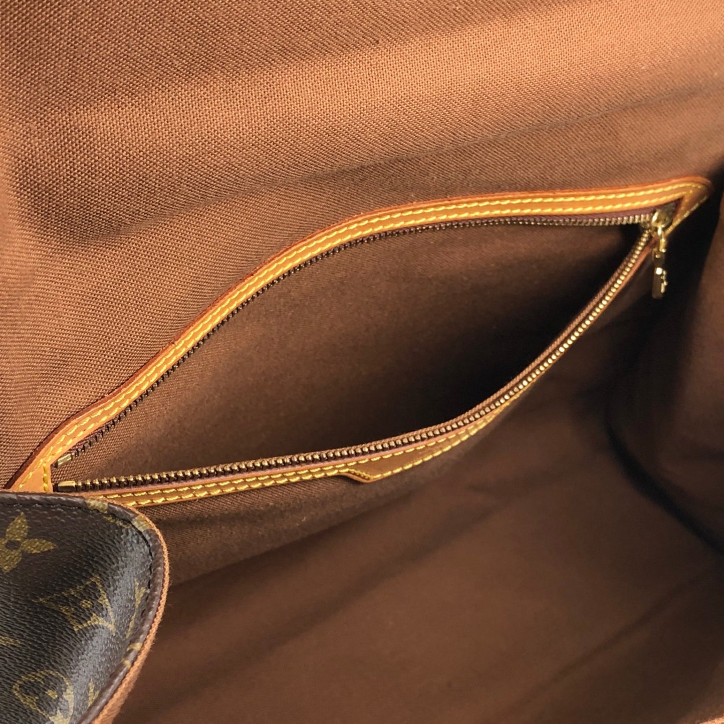 LOUIS VUITTON Monogram Front Buckle Two-way Handbag Shoulder bag Brown Vintage 5id2zj