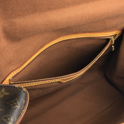 LOUIS VUITTON Monogram Front Buckle Two-way Handbag Shoulder bag Brown Vintage 5id2zj