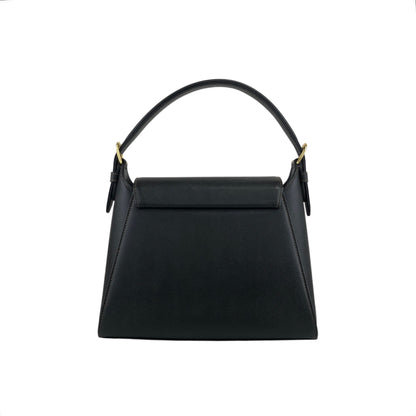VALENTINO GARAVANI Logo Handbag Black Vintage exeyzp