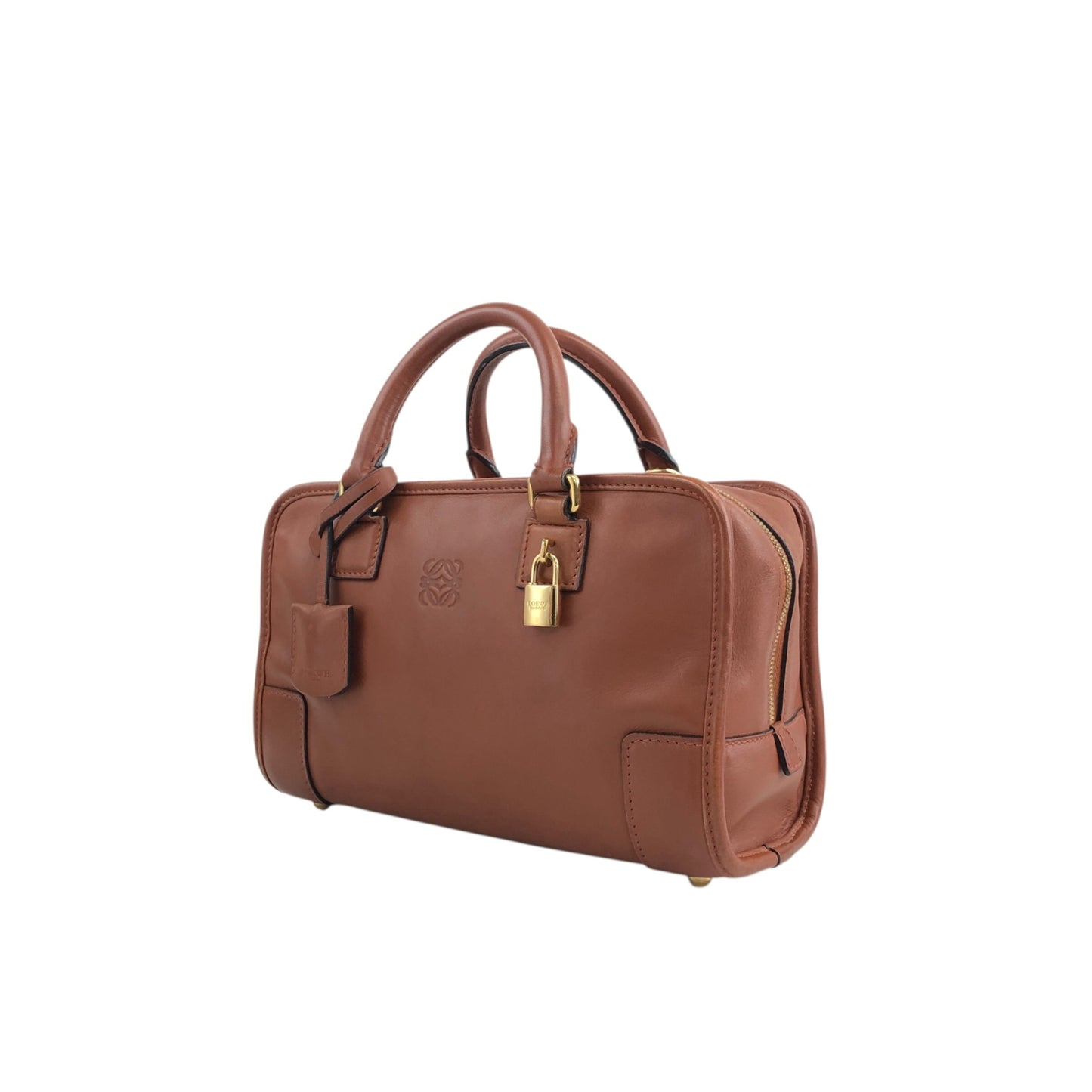 LOEWE Amazona23 Anagram Two-way Small Boston bag Shoulder bag Brown Vintage 3m6b28