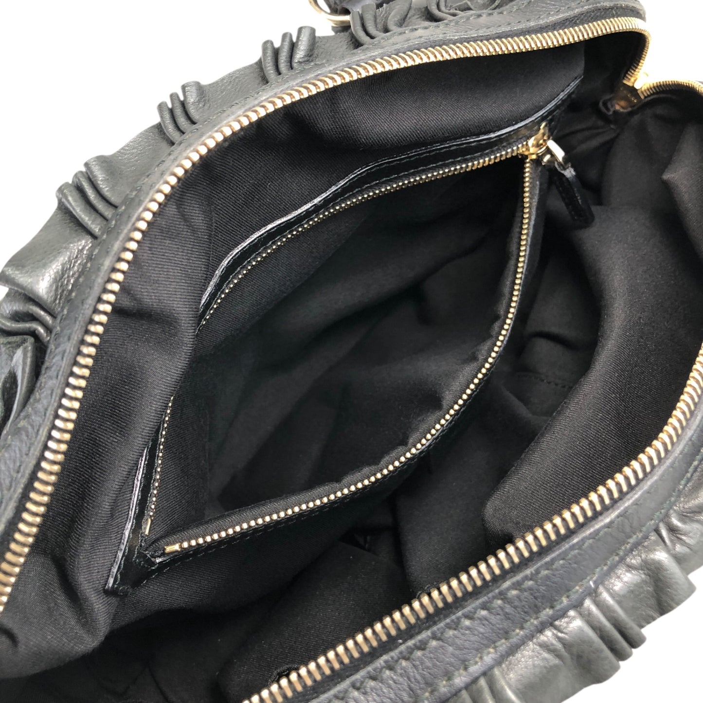 GUCCI Handbag Black Vintage ns25kt