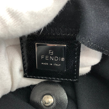 FENDI Logo Shoulder bag Black Vintage vvvemn