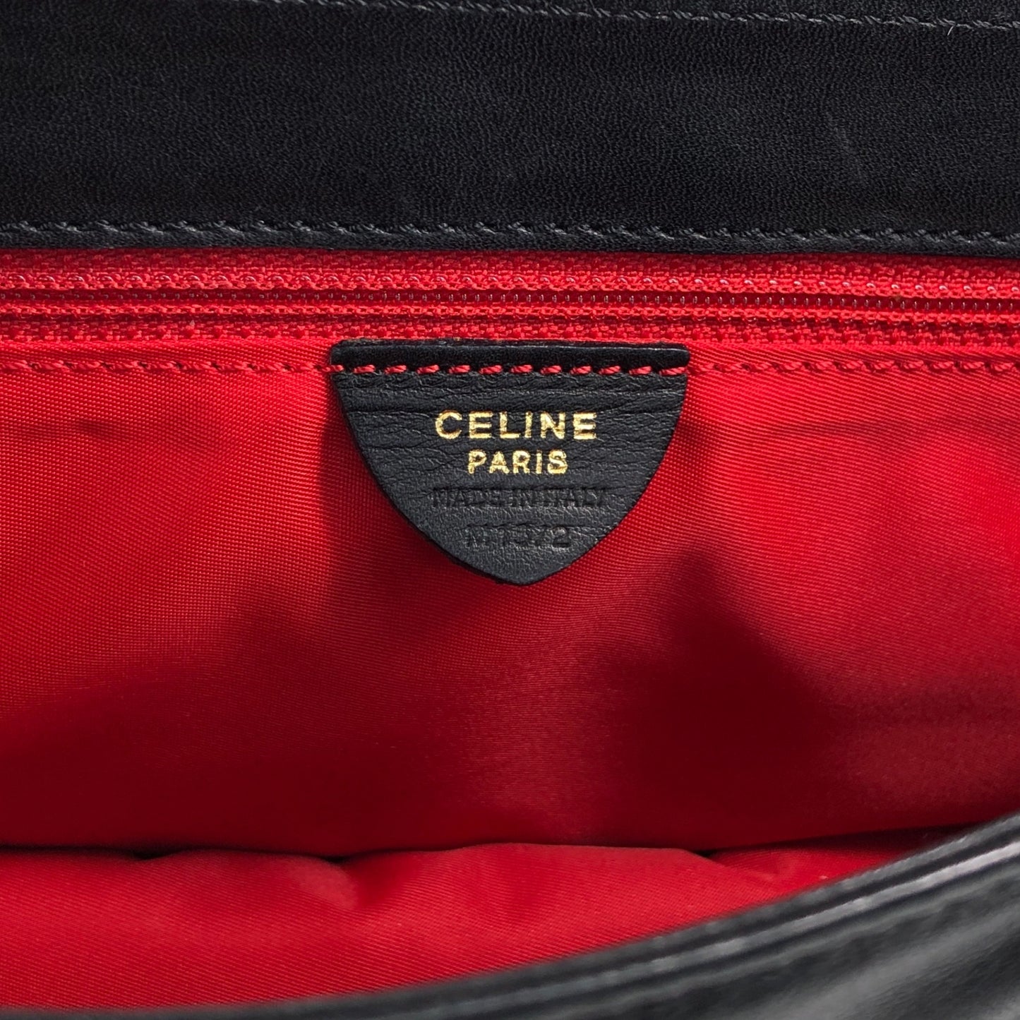 CELINE Two-way Handbag Shoulder bag Black Vintage uezhmr