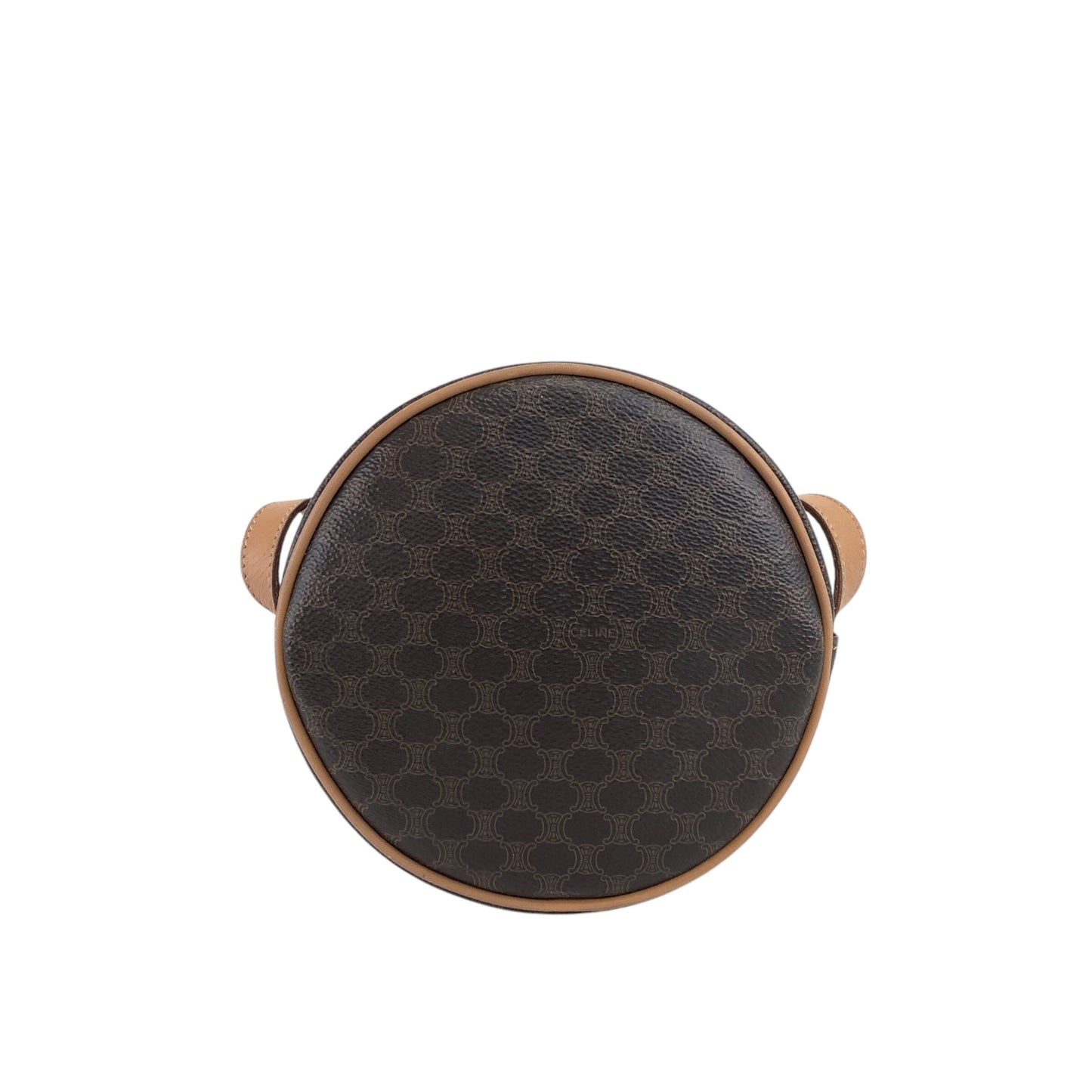 CELINE Macadam Blason Shoulder bag Brown Vintage 6ufdi7