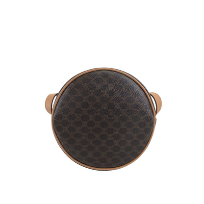 CELINE Macadam Blason Shoulder bag Brown Vintage 6ufdi7