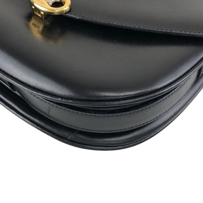 CELINE Blason Shoulder bag Black Vintage a6pwvz