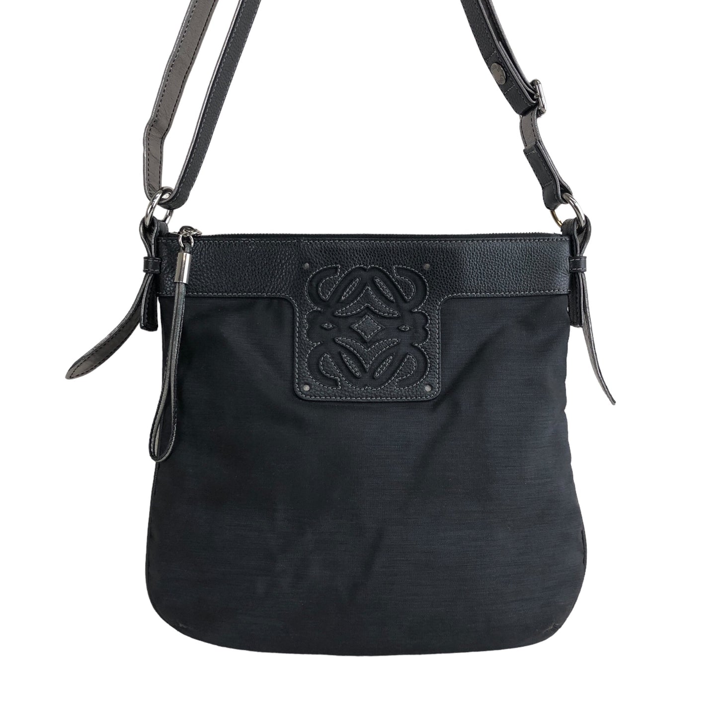 LOEWE Anagram Shoulder bag Black Vintage vkcxp8