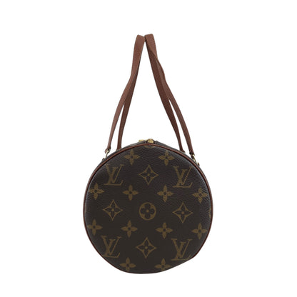 LOUIS VUITTON Monogram Handbag Brown Vintage 8j754k