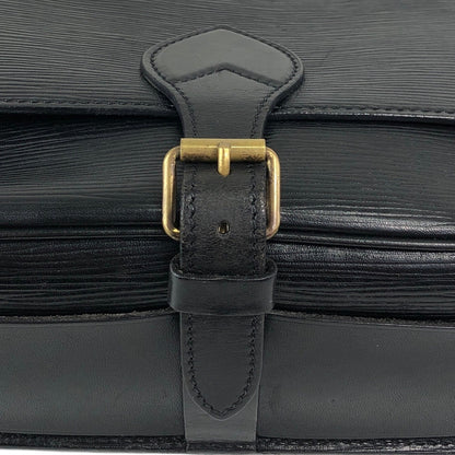 LOUIS VUITTON ルイヴィトン エピ  ショルダーバッグ ブラック LV レザー フロントバックル ipzw8h