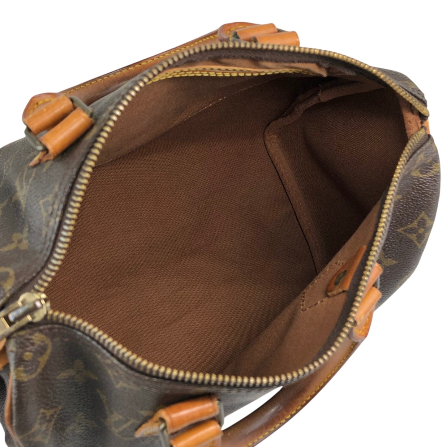 LOUIS VUITTON Monogram Small Boston bag Handbag Brown M41528 Vintage ddzcpj