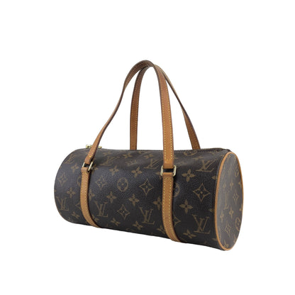 LOUIS VUITTON Monogram Handbag Brown Vintage 87rkgw