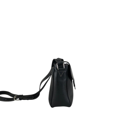 CELINE Circle Logo Shoulder bag Black Vintage e3r52b