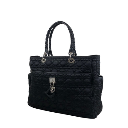 Christian Dior Cannage Charm Totebag Black Vintage ggknav