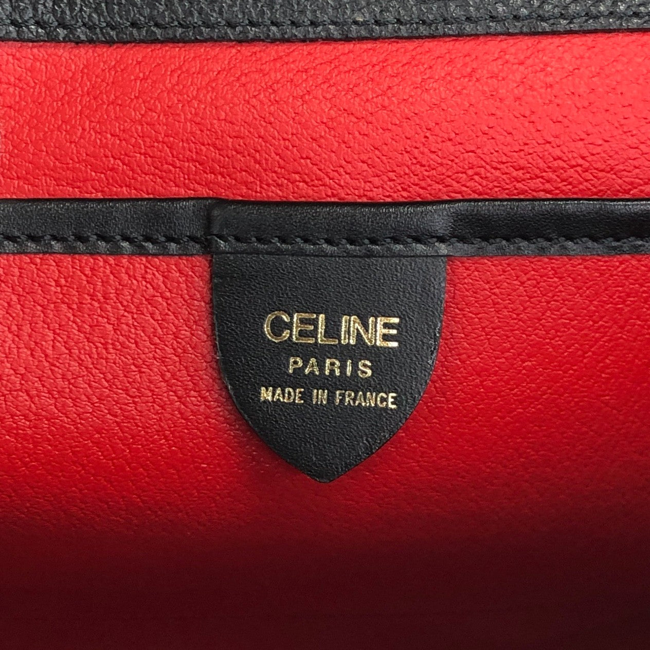 CELINE Toggle Clasp Two-way Handbag Shoulder bag Black Vintage nnb8md