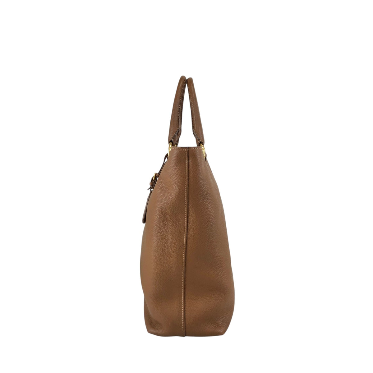 PRADA Logo Two-way Totebag Shoulder bag Brown Vintage 38ggy4
