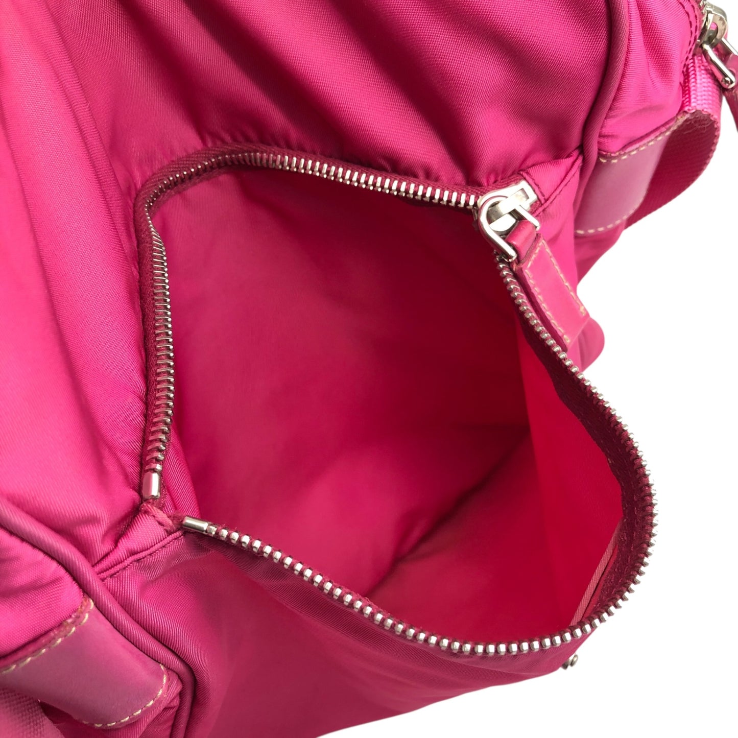 PRADA Triangle Logo Shoulder bag Pink Vintage b2e8ue