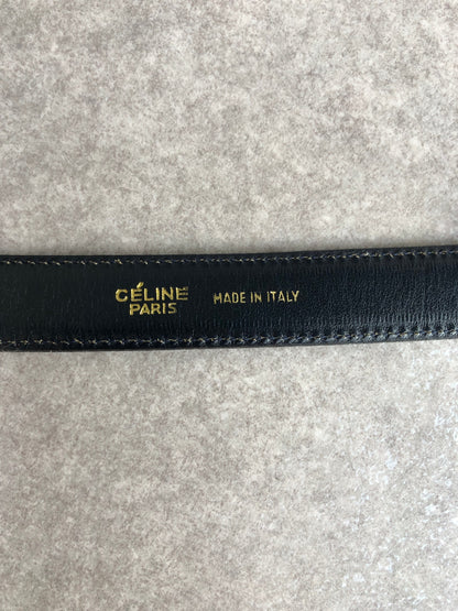 CELINE Horse Carriage Belt Navy Vintage zz8uea
