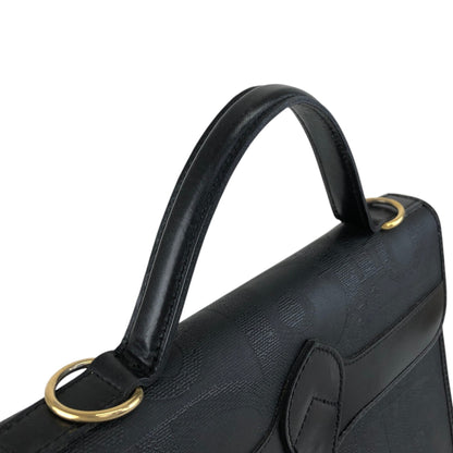 Christian Dior Trotter Logo Two-way Handbag Shoulder bag Black Vintage x7s3ai