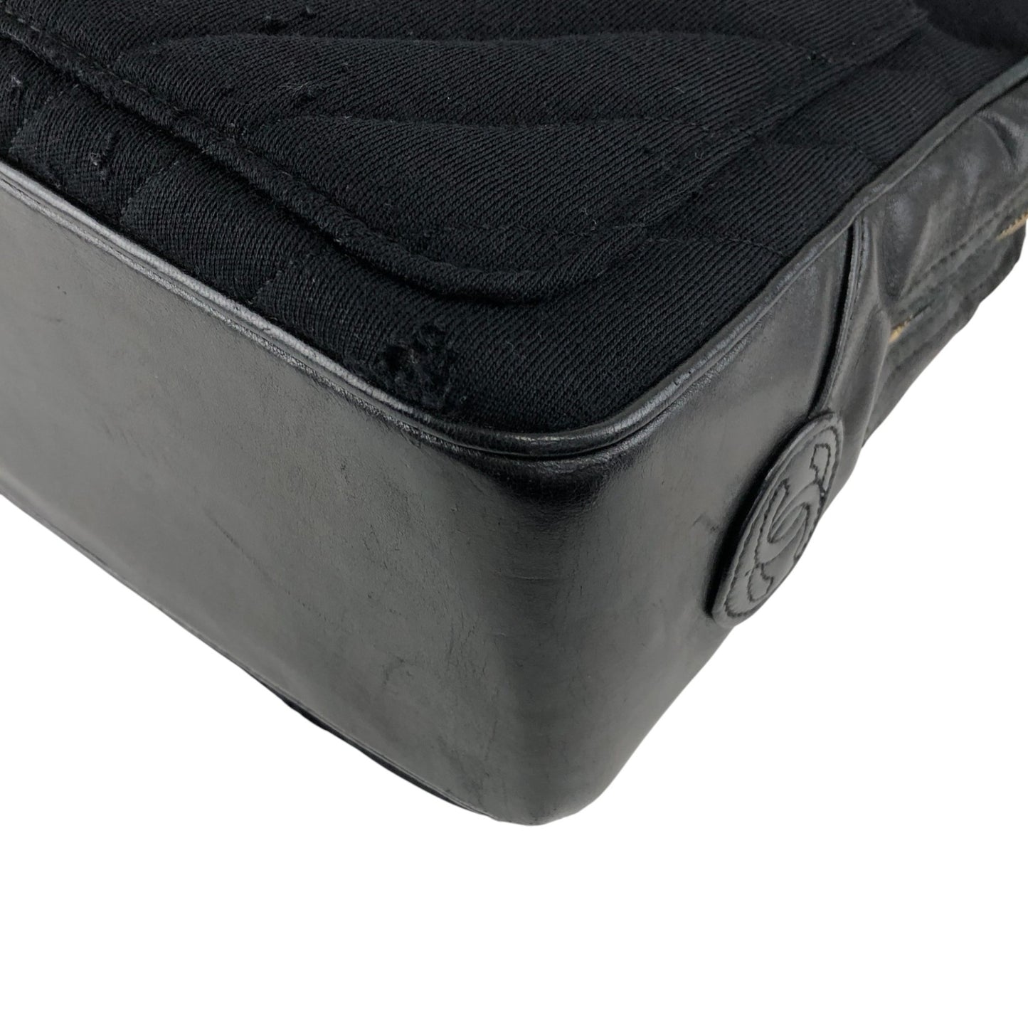 CHANEL Coco Charm Chain Shoulder bag Black Vintage akbfxb