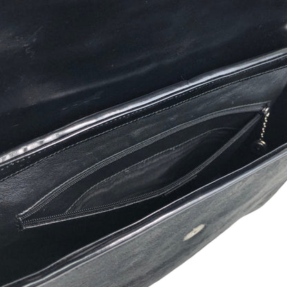 GUCCI Logo Shoulder bag Black Vintage v7uzb2