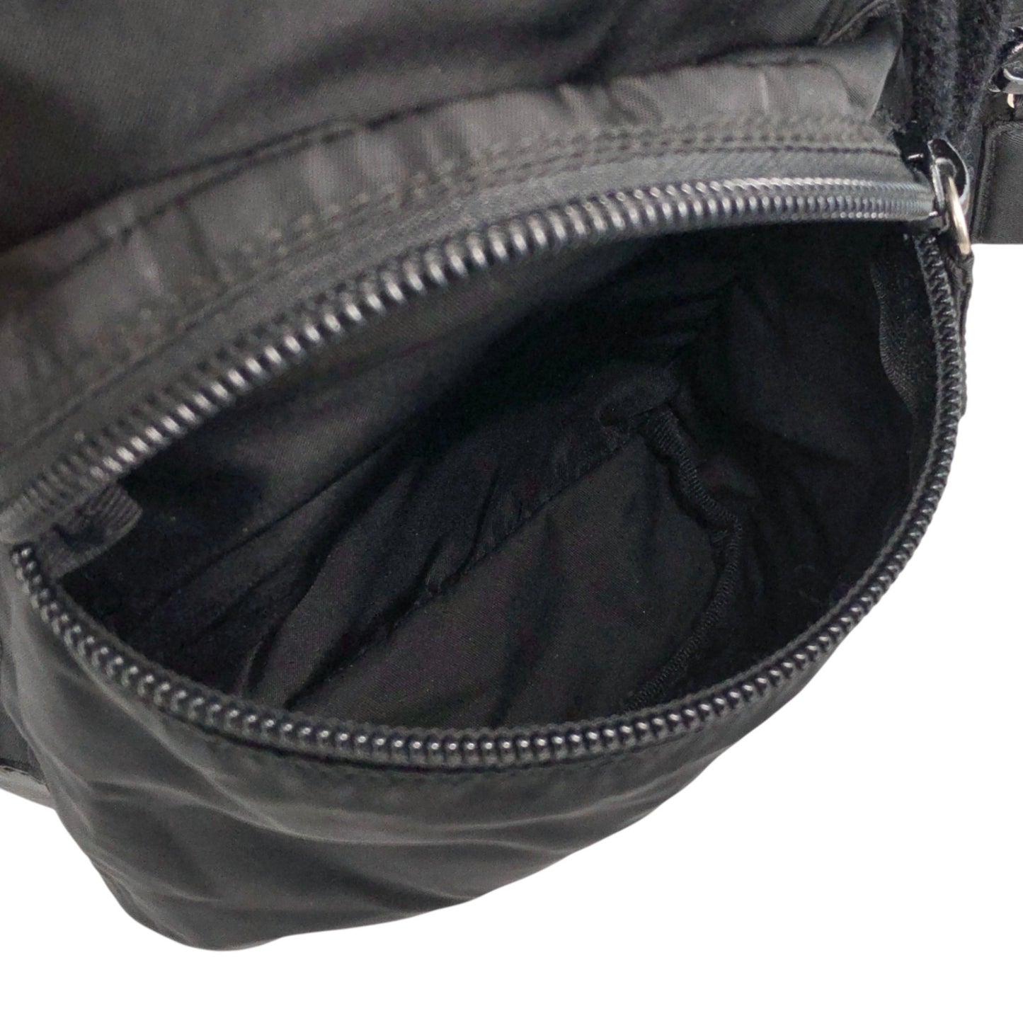 PRADA Tessuto Triangle Logo Backpack Black Vintage cdmpeg