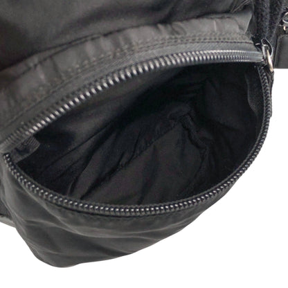 PRADA Tessuto Triangle Logo Backpack Black Vintage cdmpeg