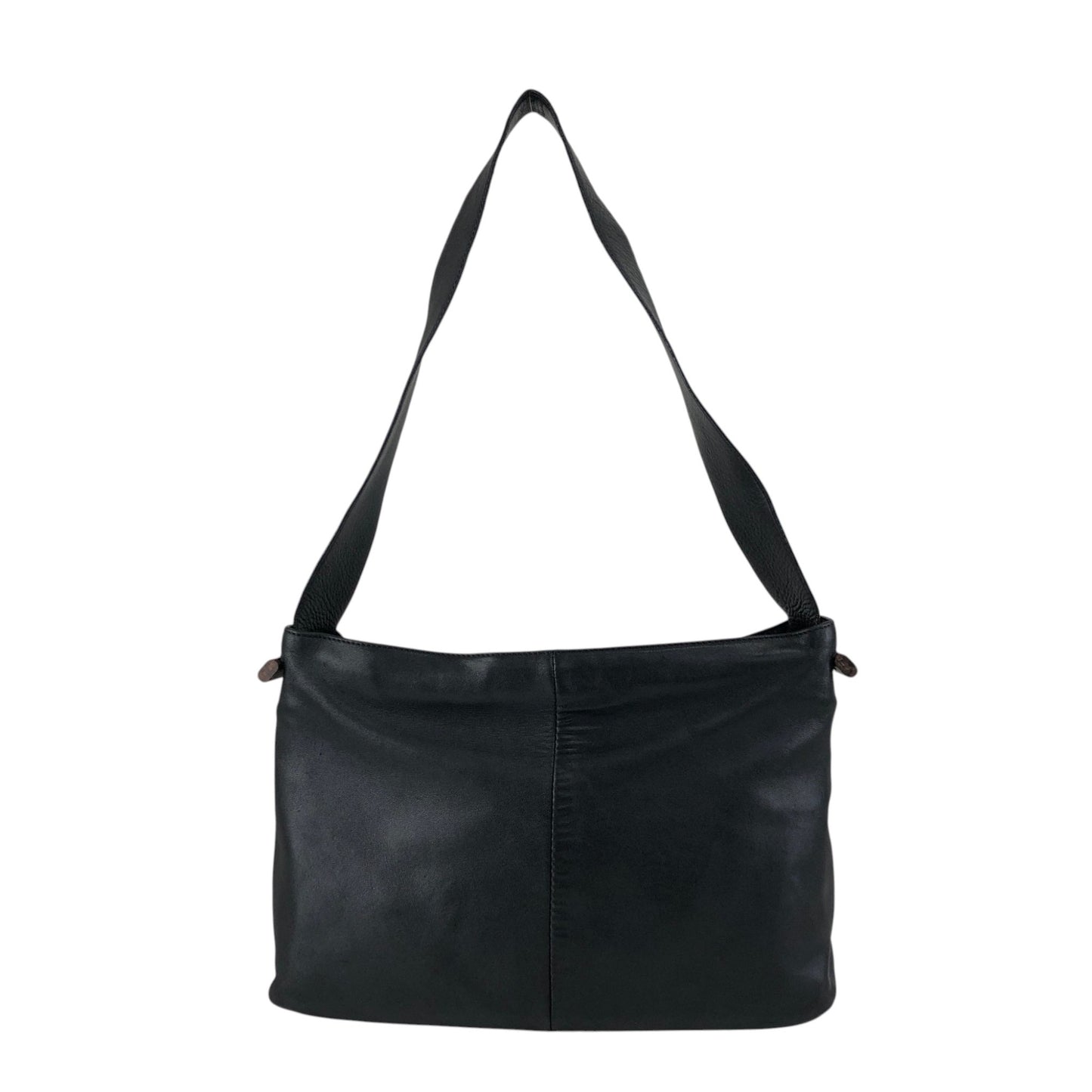 LOEWE Logo Shoulder bag Hobobag Black Vintage nj2ii2