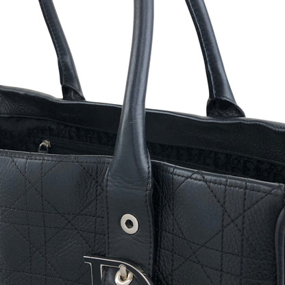 Christian Dior D Motif Totebag Black Vintage iiw373