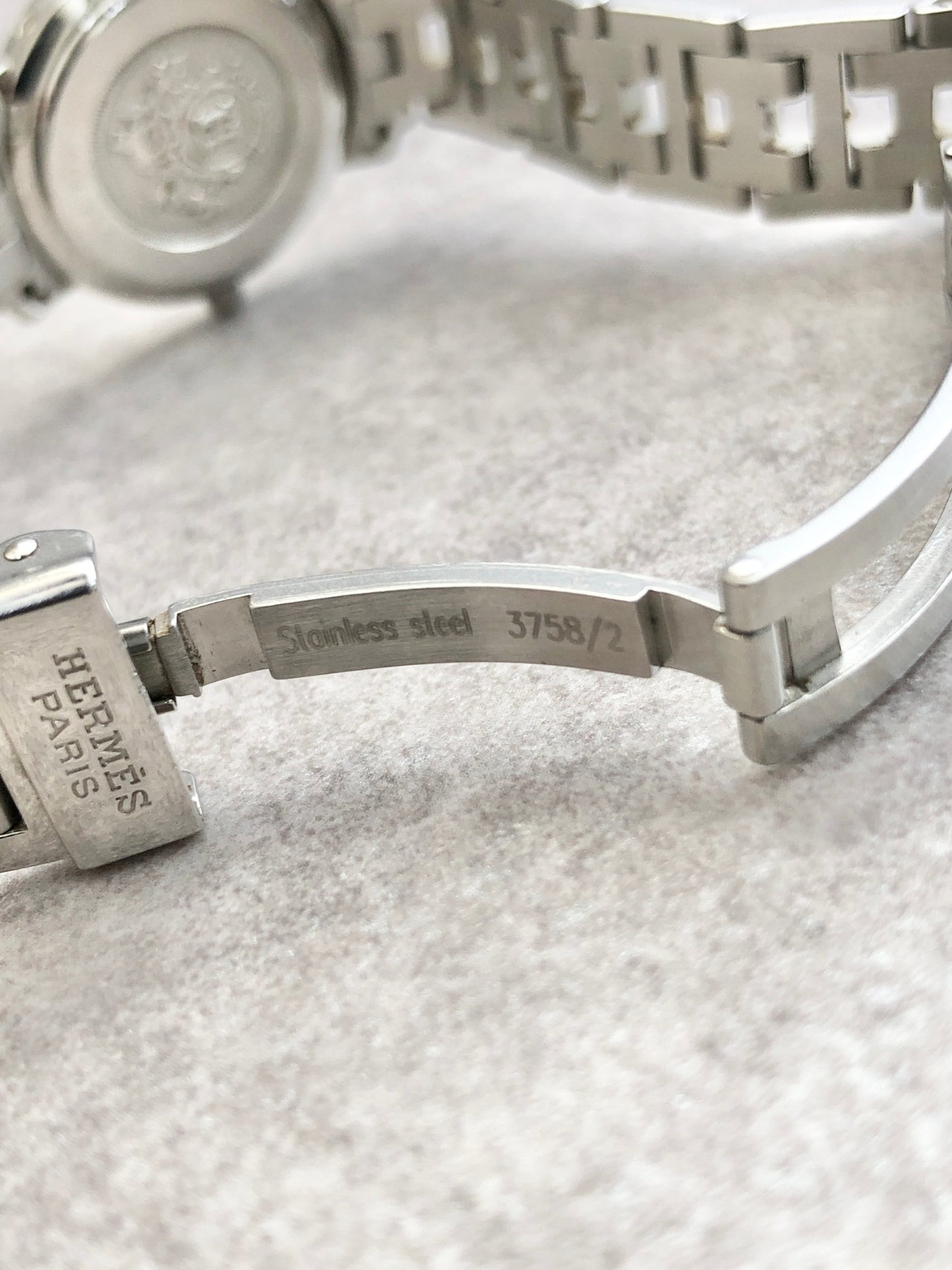 HERMES Quartz Watch Silver Vintage efbvgb