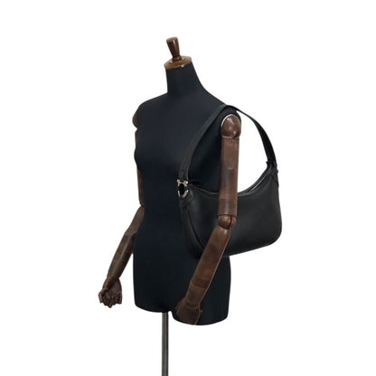 Salvatore Ferragamo Gancini Handbag Shoulder bag Black AF-21 4358 Vintage xn4ijj