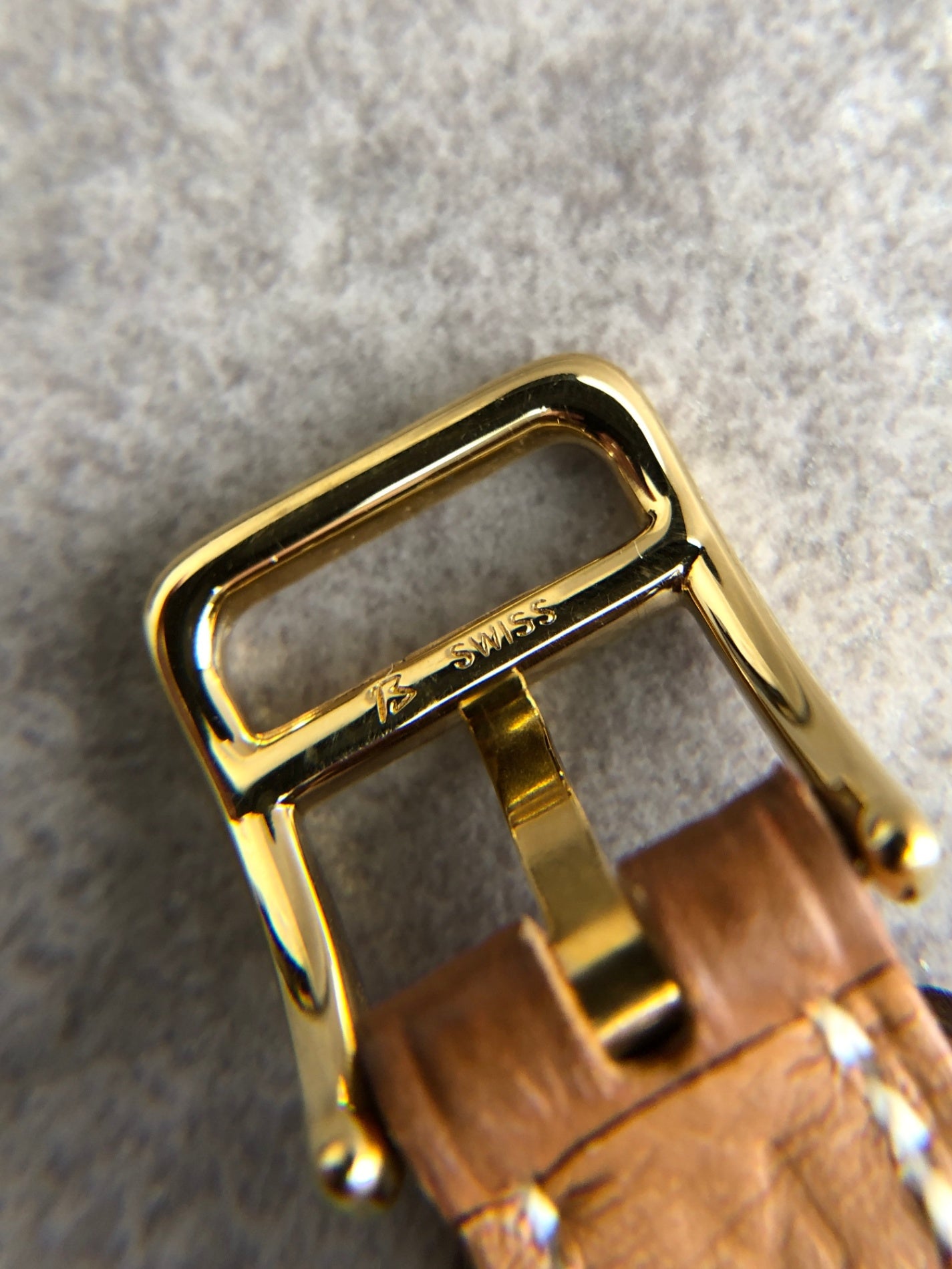 HERMES Quartz Watch Brown Vintage 6kuddk