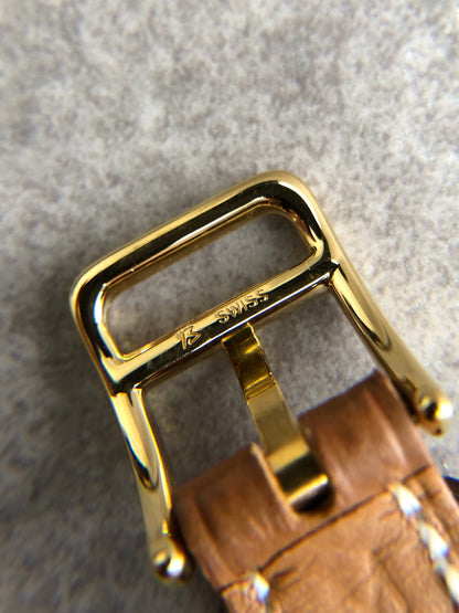HERMES Quartz Watch Brown Vintage 6kuddk