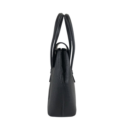 LOEWE Logo Embossed Handbag Black Vintage ycdaui