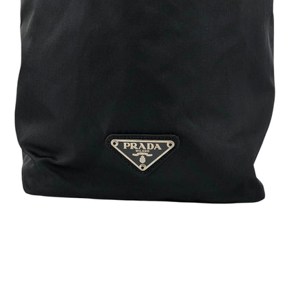 PRADA Tessuto Triangle Logo Totebag Black Vintage ehdcz6