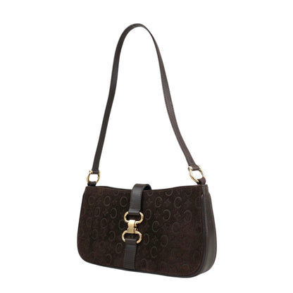 CELINE Horse Bit Shoulder bag Brown Vintage jvhfaj
