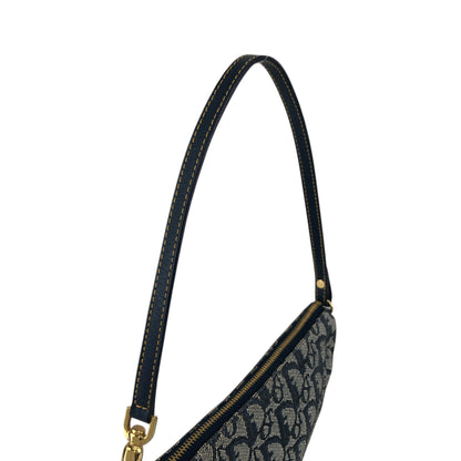 Christian Dior  Trotter Shoulder bag Navy Vintage 73m2yp