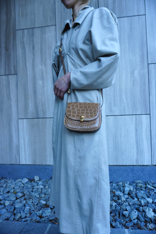 CELINE Blason Shoulder bag Brown Vintage 8xy6kp