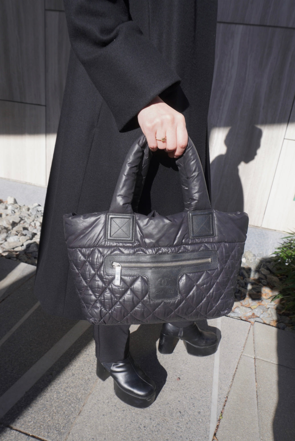 CHANEL Totebag Black A48610 Vintage 26cdcm