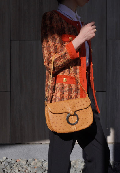 LOEWE Logo Shoulder bag Beige Vintage 2bjbin