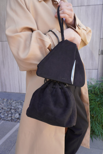 LOEWE Logo Handbag Black Vintage vfx75i